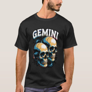 Camiseta Gemini Brujería Signos del Zodiaco Arte Constelaci