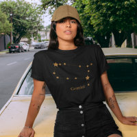 Gemini de oro de Rótulo Zodiaco moderno | Aire de 