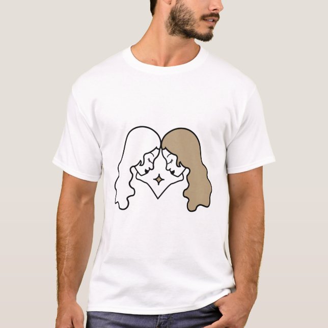 Camiseta Gemini el signo de la estrella de astrología zodia (Anverso)