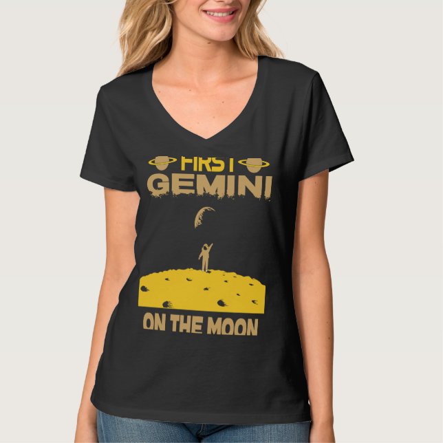 Camiseta Gemini En La Luna (Anverso)