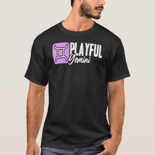 Camiseta Gemini Gemini Gemini Zodiac Rótulo Astrológico Quo