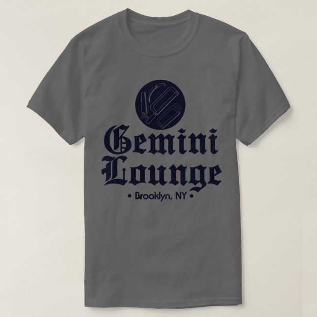 Camiseta Gemini Lounge Mafia Club Brooklyn New York (Diseño del anverso)