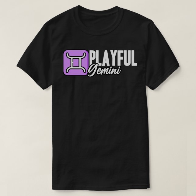 Camiseta Gemini Playful (Diseño del anverso)