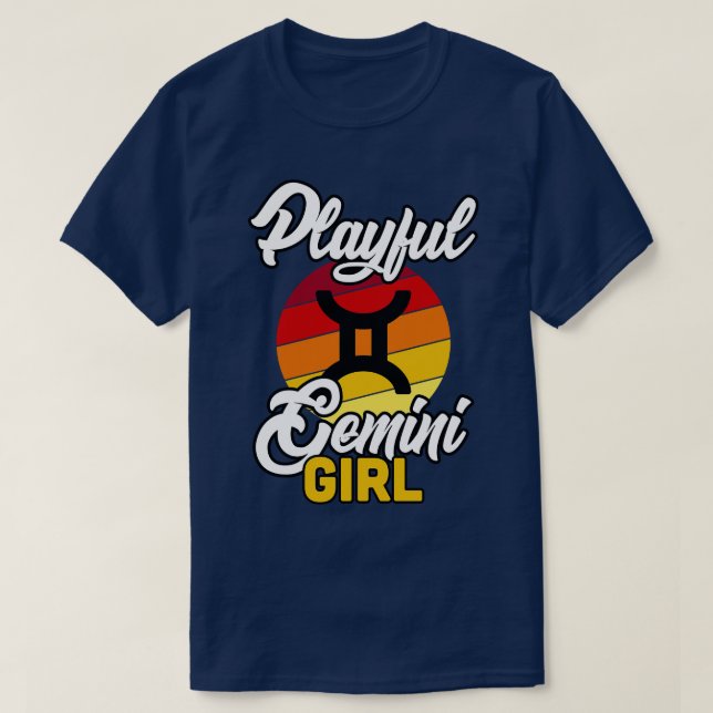 Camiseta Gemini Playful Chica (Diseño del anverso)