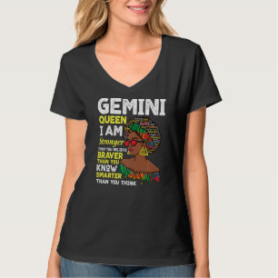 Camiseta Gemini Queen May O June Birday Zodiac Rótulo Gemi