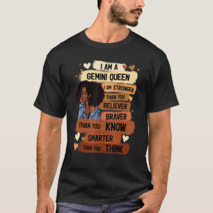 Camiseta Gemini Queen Sweet As Candy Birthday For Black Wo