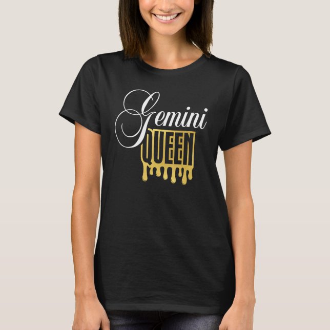 Camiseta Gemini Queen Zodiac Sign (Anverso)