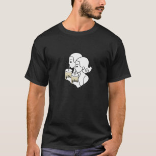 Camiseta Gemini Western Zodiac Twin Beber Boba Bubble Mi