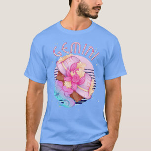 Camiseta Gemini Zodiac Horoscope Rótulo Cumpleaños Tarot As