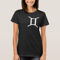 Camiseta Gemini Zodiac Rótulo - Diseño Astrológico
