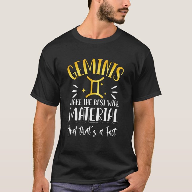 Camiseta Gemini Zodiac Sign Quote (Anverso)