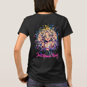 Camiseta Gemini Zodiac Streetwear Anime Girl Tee