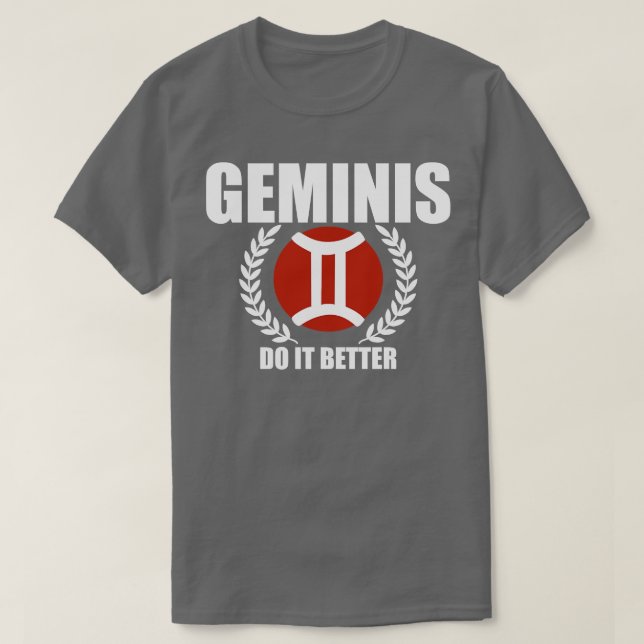 Camiseta Geminis Do It Better (Diseño del anverso)