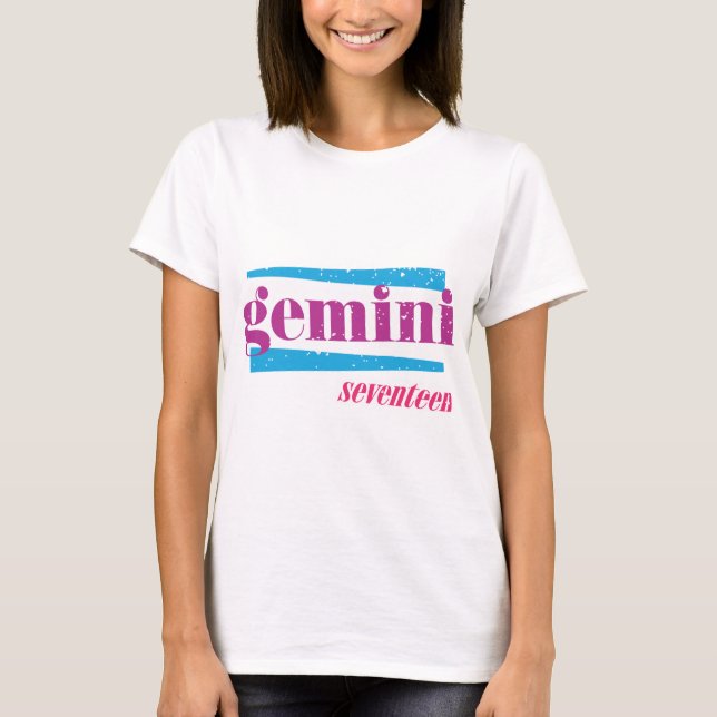 Camiseta Géminis púrpuras (Anverso)