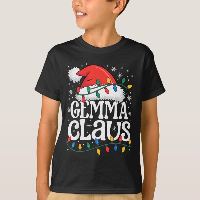 Camiseta Gemma Claus Funny Xmas Christmas Grandma Holiday S (Anverso)