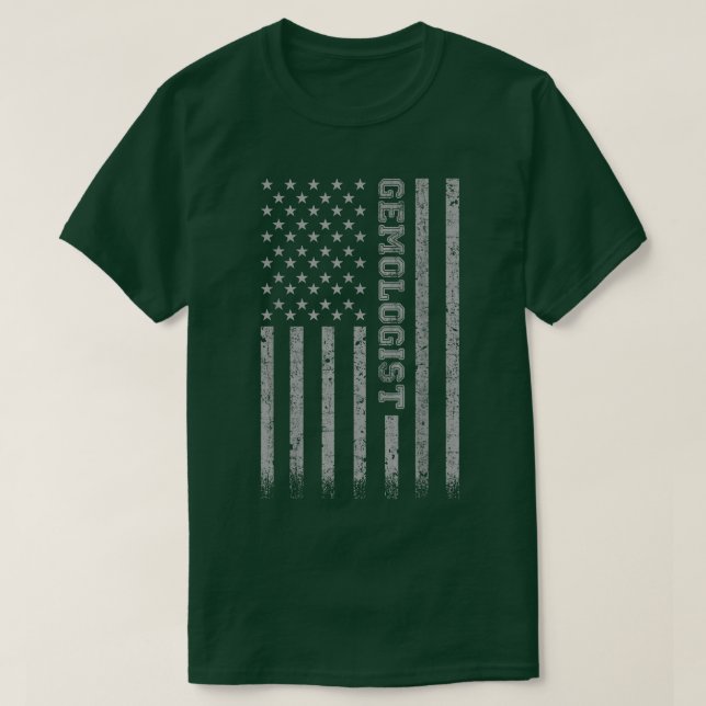 Camiseta Gemologist American Flag  (Diseño del anverso)