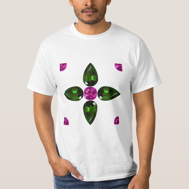 Camiseta Gemstone Art, Purple Green (Anverso)