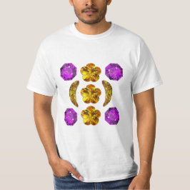Camiseta Gemstone Art Purple Orange