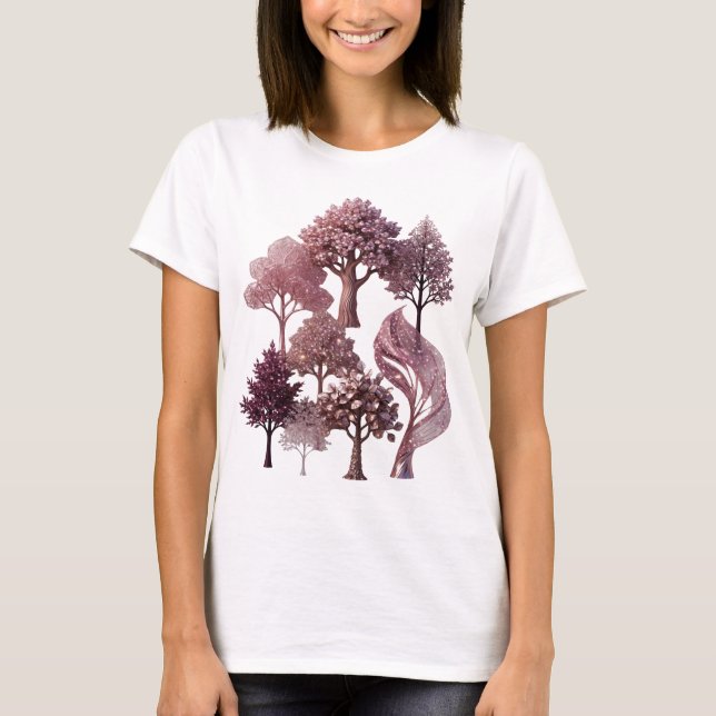 Camiseta GEMSTONE TREES Plateada Brillante (Anverso)