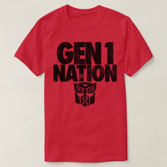 Camiseta GEN 1 NACIÓN Autobots (Diseño del anverso)