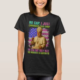 Camiseta Gen Alpha modismo califica a Trump como Papa de la