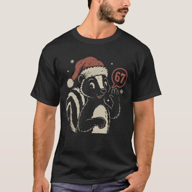 Camiseta gen alpha slang 67 christmas Skunk  (Anverso)
