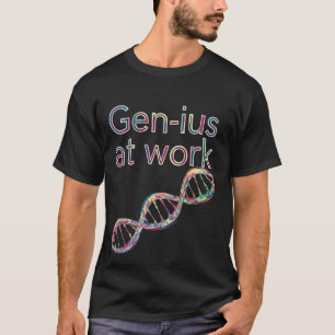 Camiseta Gen io en el trabajo Genética Estudiante de genéti