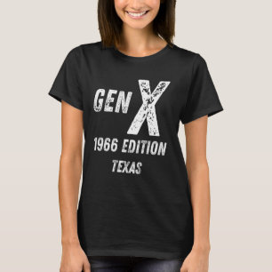Camiseta Gen X 1966 Edición Generación Texas Cumpleaños Chr