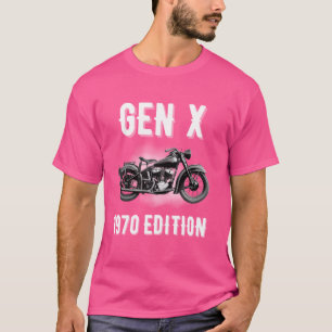 Camiseta Gen X 1970 Edición Generación X Motocicleta Biker 