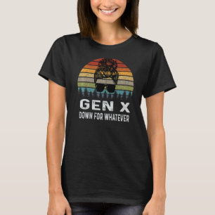 Camiseta Gen X Abajo Para Cualquier Generación Retro