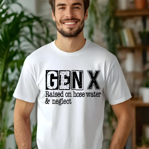 Camiseta GEN-X Criado Con Agua de Manguera y Aband