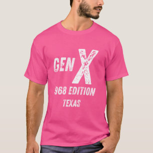 Camiseta Gen X Edición 1968 Generación Texas Cumpleaños Chr