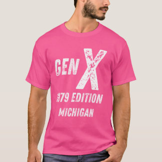Camiseta Gen X Edición 1979 Generación Michigan Cumpleaños 