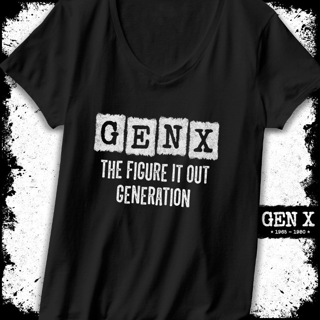 Camiseta Gen X Figura It Out Generación X Gen Xer Funny (Subido por el creador)