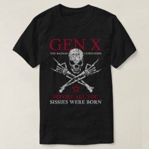 Camiseta Gen X La Mano De Rock De La Generación De Badass