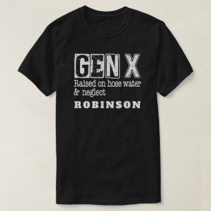 Camiseta GEN X levantado sobre el agua de la manguera y el