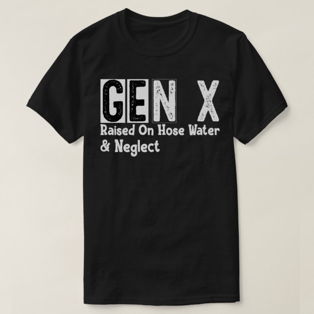 Camiseta Gen X levantado y abandono del agua de la casa (Diseño del anverso)