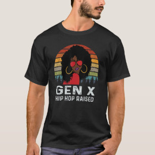 Camiseta Gen X Melanin African American Black Retro Hip Hop