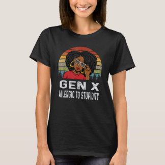 Camiseta Gen X Melanin African Black History Allergic To St