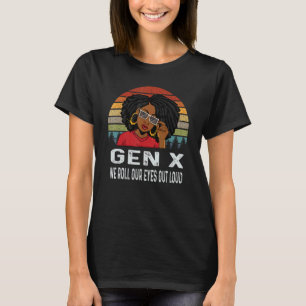 Camiseta Gen X Melanin Negro Africano Nos Arrojamos Los Ojo
