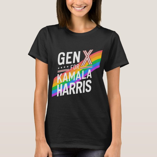 Camiseta gen x para kamala harris (Anverso)
