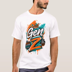 Camiseta Gen Z – Tipografía Moderna y Tendenciosa para Jóve