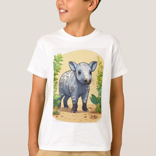 Camiseta Genaret un lindo tapir de la selva (Anverso)