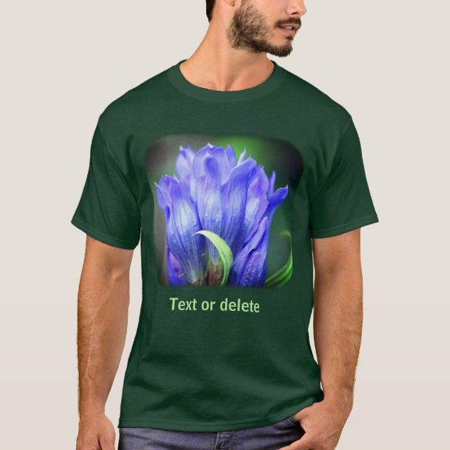 Camiseta Genciana Azul Personalizada (Anverso)