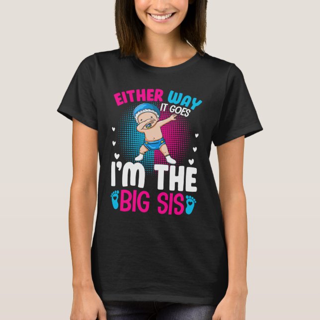 Camiseta Gender Announcement Either Way it goes  I'm The Bi (Anverso)