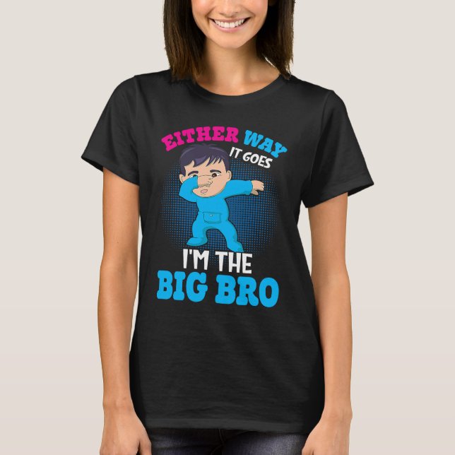 Camiseta Gender Announcement Either Way it goes  I'm The Bi (Anverso)