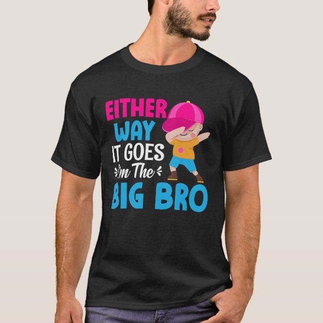 Camiseta Gender Announcement Either Way it goes  I'm The Bi (Anverso)