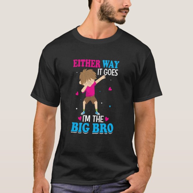 Camiseta Gender Announcement Either Way it goes I'm The Big (Anverso)