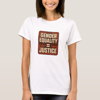 Camiseta Gender Equality = Justice – Square Retro Feminist