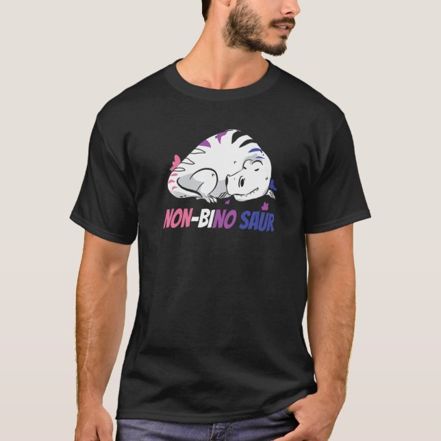 Camiseta Gender Fluid Pride Neutral - Binary Genderless Non (Anverso)